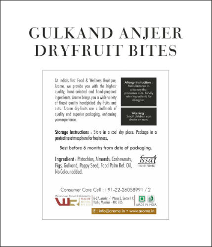 Gulkand Anjeer Dryfruit Bites 250 g - Image 3