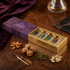 4 Mini Foil Design Plain Box